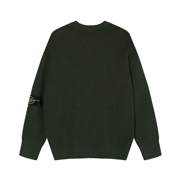 Stone Island Dark Green Knit Sweater - Picture 2 of 2